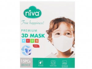Khẩu trang trẻ em Niva 3D Mask - giao màu ngẫu nhiên